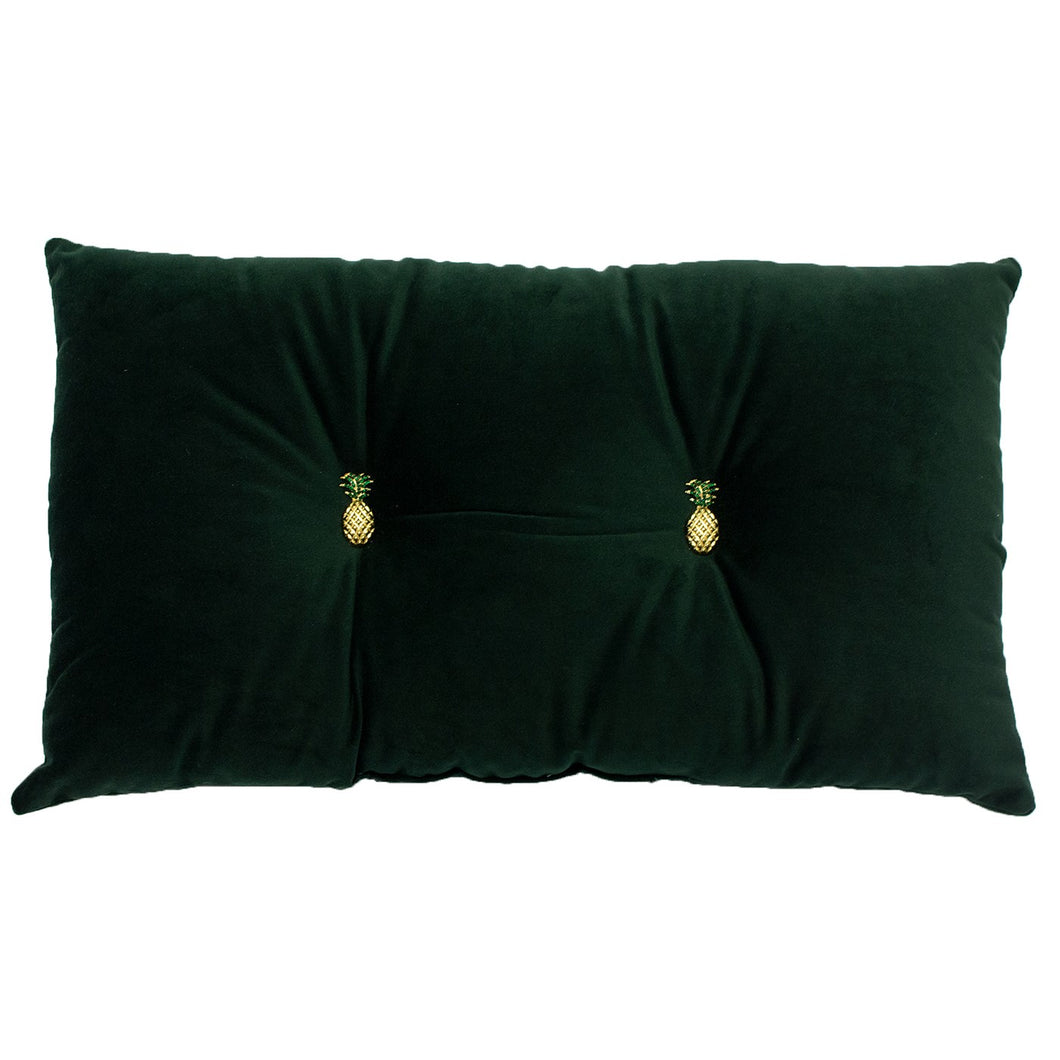 Pineapple Emerald Cushion