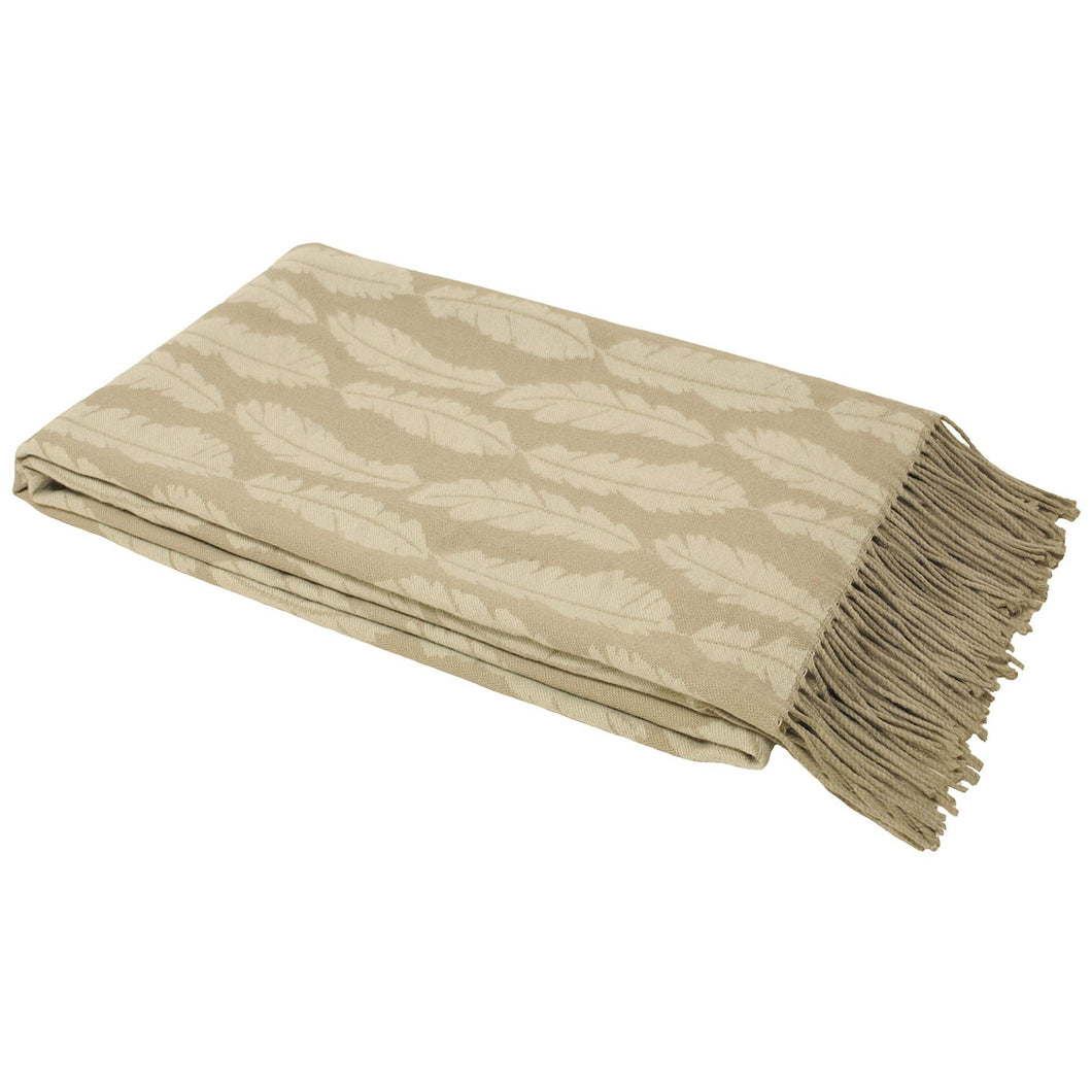 Plume Taupe Throw
