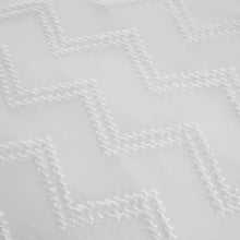 Load image into Gallery viewer, Chevron Clipped Jacquard - White
