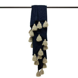 Romilly Navy/Natural Throw