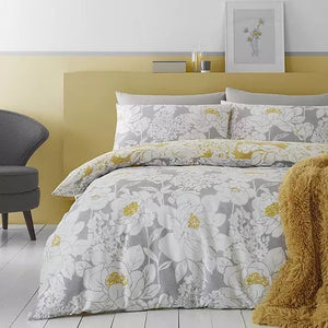 *Saskia Ochre Duvet Set (DOUBLE AND SINGLE)