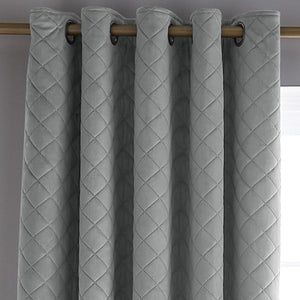 So Soft Luxe Velvet Silver Curtains