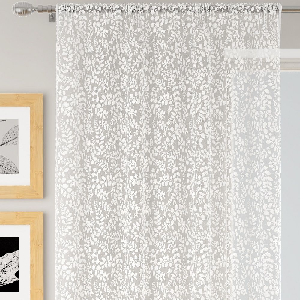 Willow White Slot Top Voile Panel