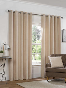 Yale 66”x72” Natural Eyelet Curtains