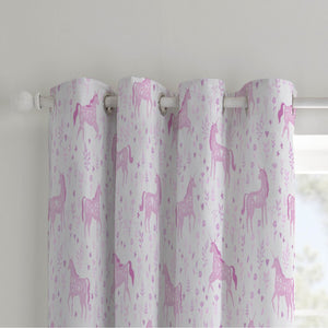 Folk Unicorn Curtains (66"x72")